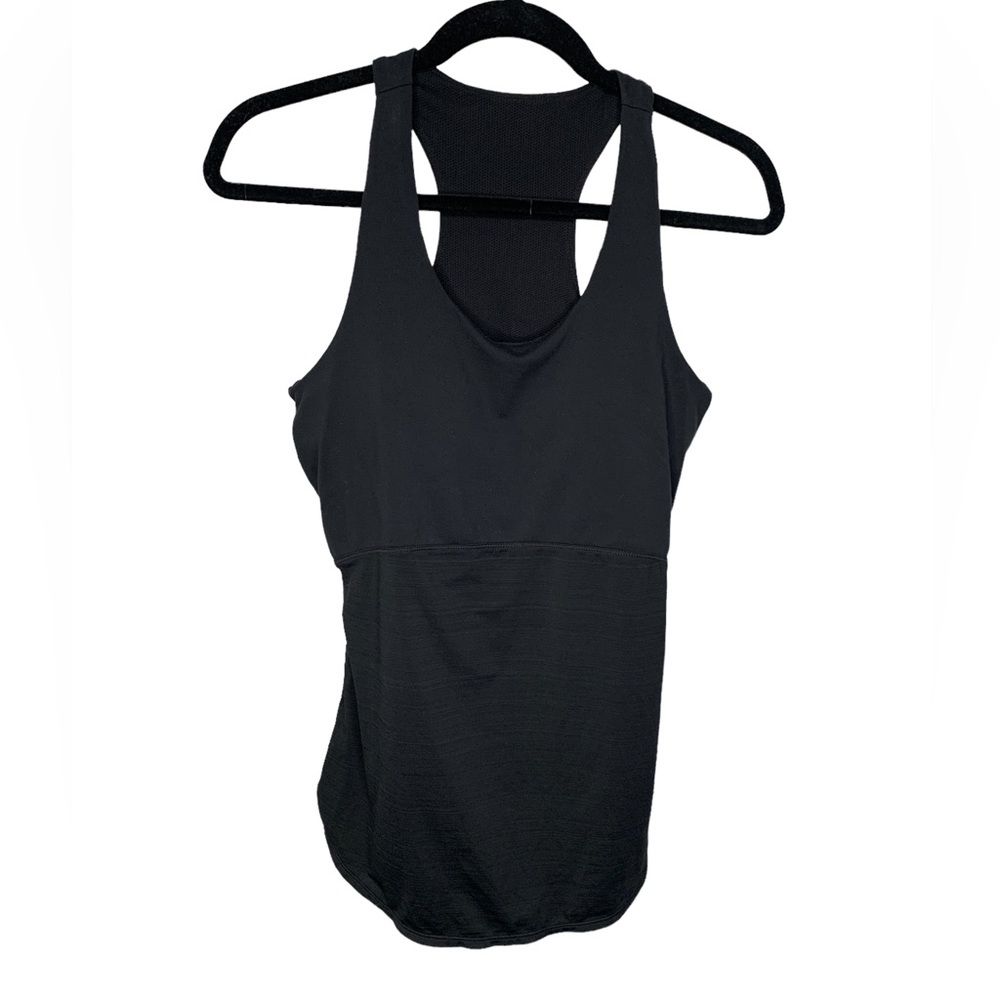 Athleta Daydreamer Racerback Support Padded Tank Top Black Medium